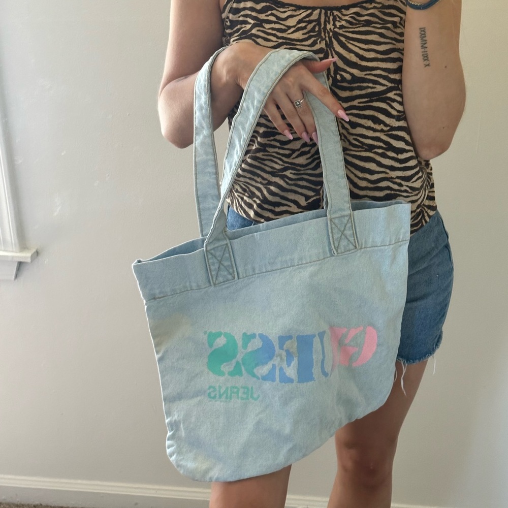 Guess Denim Tote Bag